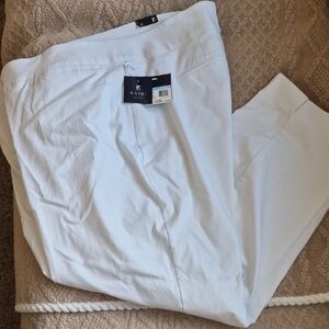 NWT White Womens Plus Size 20W Ankle Stretch Pants